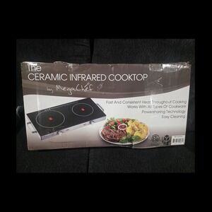 MegaChef MC-6200IC Ceramic Infrared Cooktop Dual Burner Black